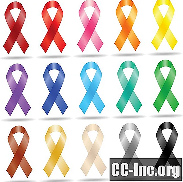 Farger og måneder for kreftbånd